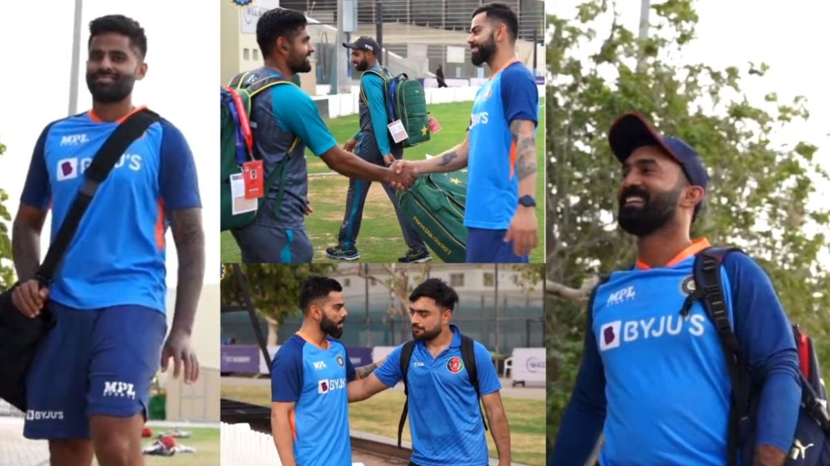 Asia Cup के लिए दुबई पहुंची भारतीय टीम, बाबर आज़म और राशिद खान के साथ गुफ्तगू करते हुए दिखाई दिए कोहली