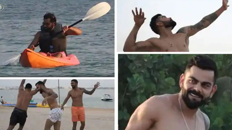शर्टलेस होकर समंदर किनारे नजर आएं विराट कोहली, BCCI ने शेयर किया टीम इंडिया के इन खिलाड़ियों का वीडियो