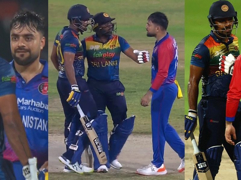 VIDEO: श्रीलंकाई बल्लेबाज के रन बनाने पर भड़के राशिद खान, LIVE मैच में देखने को मिली गरमा-गर्मी