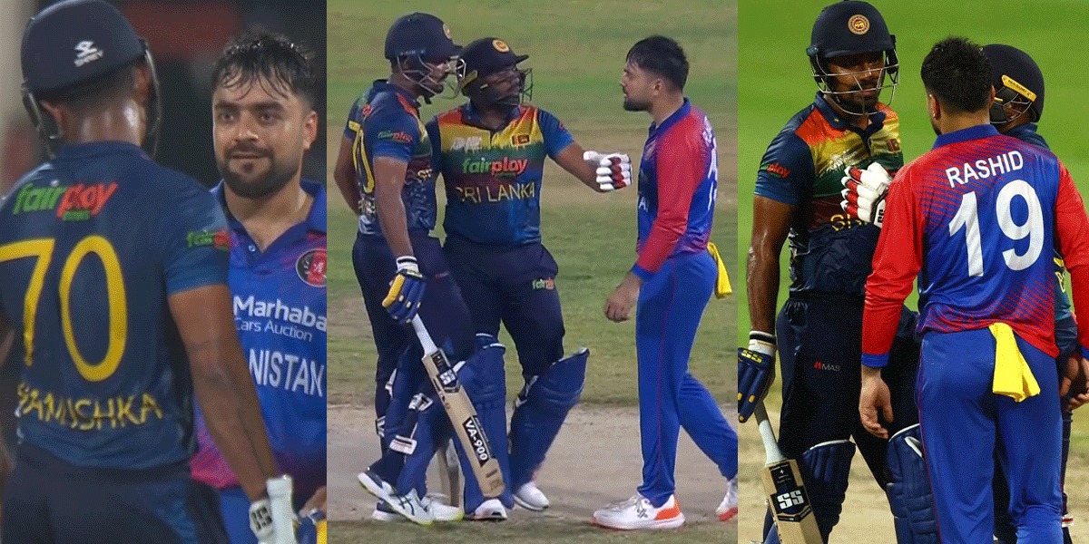 VIDEO: श्रीलंकाई बल्लेबाज के रन बनाने पर भड़के राशिद खान, LIVE मैच में देखने को मिली गरमा-गर्मी