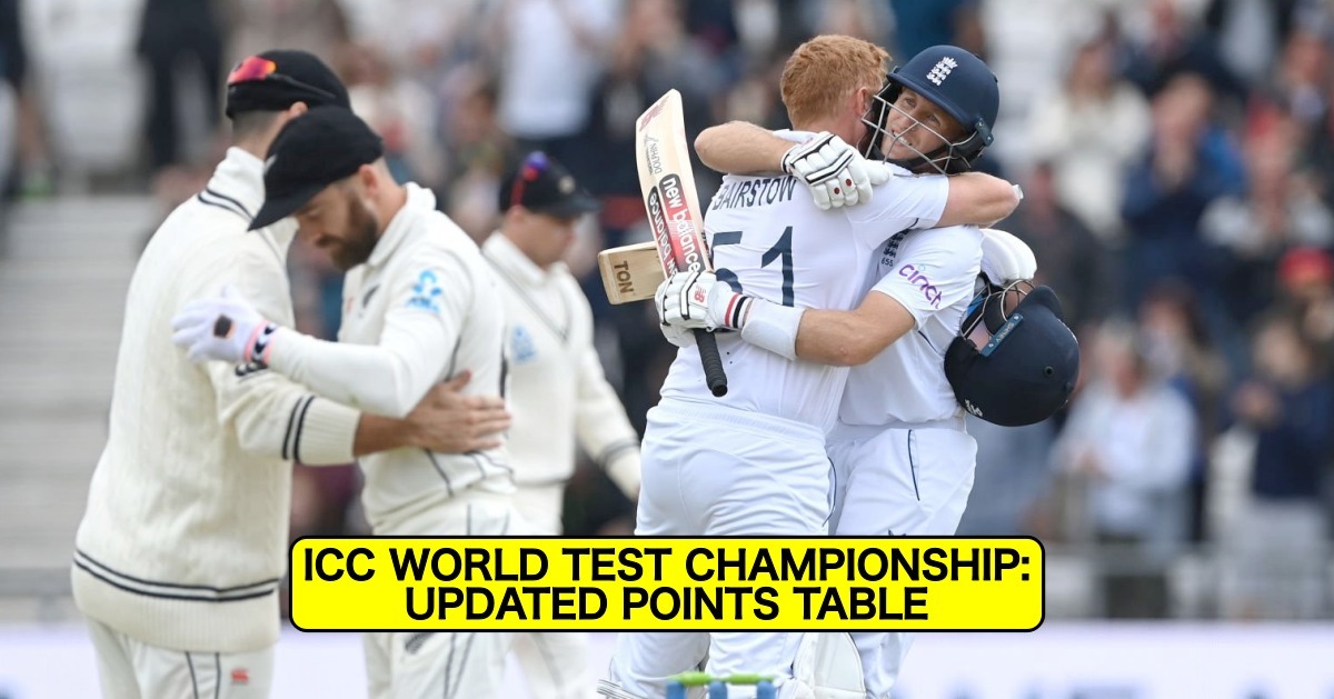 WTC POINTS TABLE: इंग्लैंड से करारी शिकस्त के बाद वर्ल्ड टेस्ट चैम्पियनशिप से बाहर हुआ पाकिस्तान, अब इन दो टीमों के बीच होगा फाइनल मुकाबला