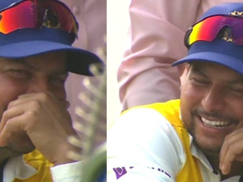 VIDEO: 8 विकेट लेने के बावजूद भी कुलदीप हुए दूसरे टेस्ट से बाहर, तो दर्द को हंसी में छुपाते आए नजर