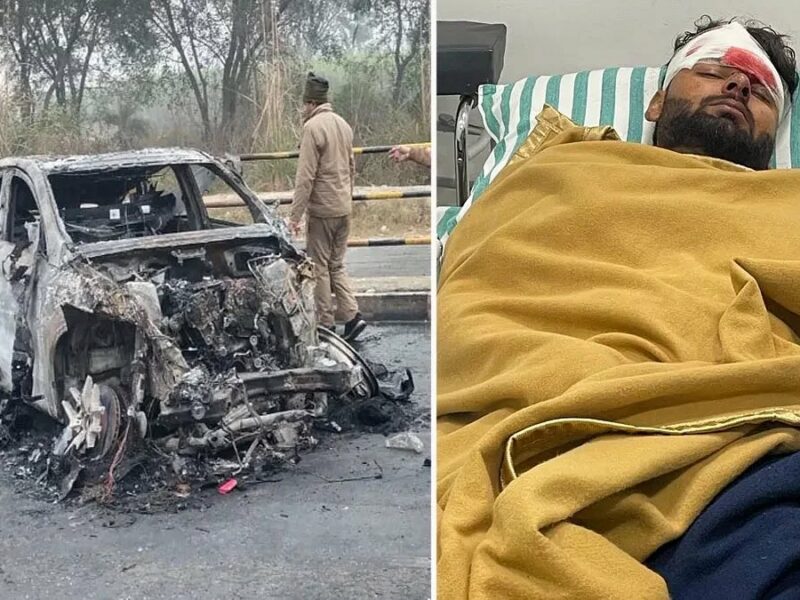 भारतीय बल्लेबाज ऋषभ पंत की कार का हुआ भयानक एक्सीडेंट, सड़क पर धू-धू करके जल उठी कार गंभीर रूप से घायल हुए खिलाड़ी