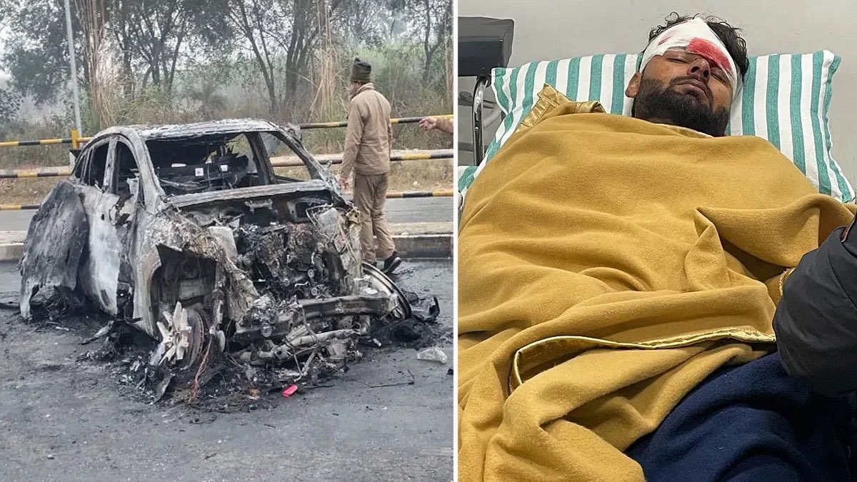भारतीय बल्लेबाज ऋषभ पंत की कार का हुआ भयानक एक्सीडेंट, सड़क पर धू-धू करके जल उठी कार गंभीर रूप से घायल हुए खिलाड़ी