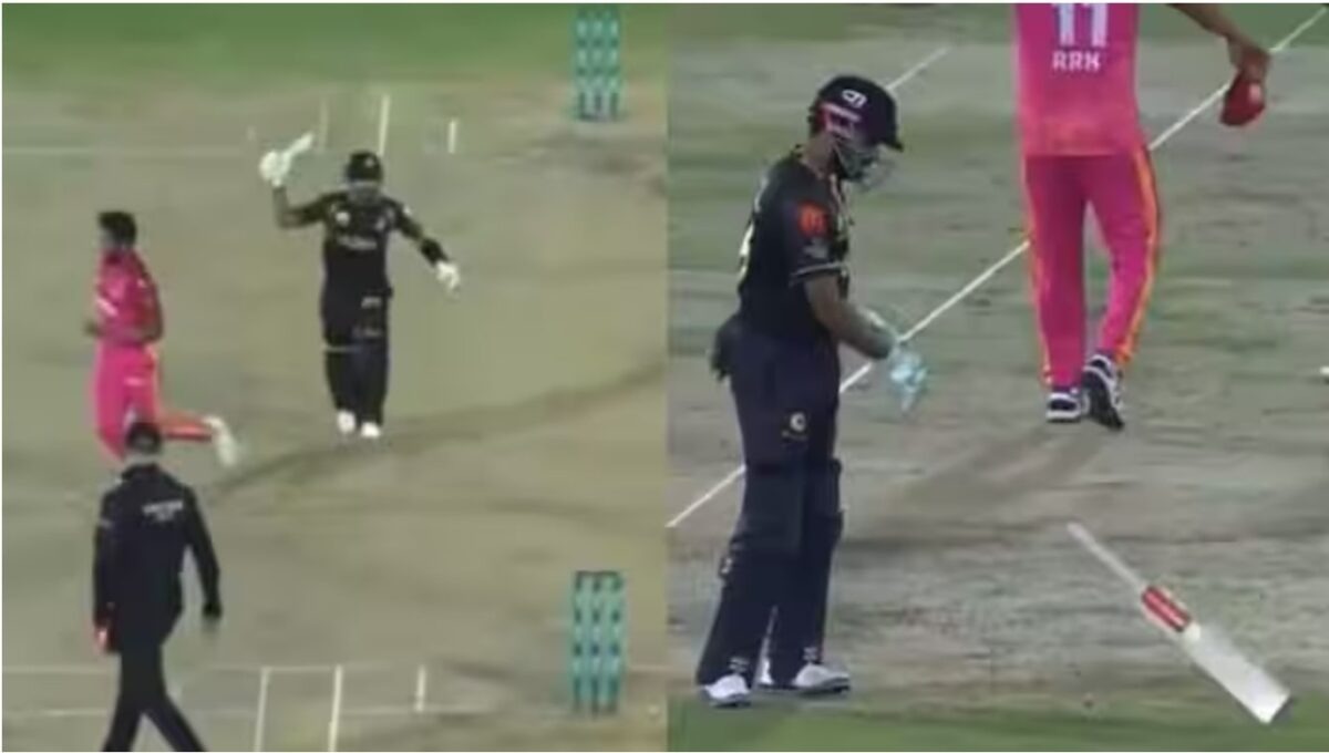 भरे मैदान में हसन अली के पीछे बल्ला लेकर मारने दौड़े बाबर आजम, कप्तान की इस हरकत का वीडियो हुआ वायरल
