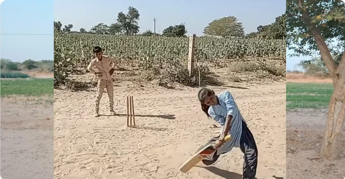 Women Cricket: रेतीली पिच पर लड़की ने दिखाई चौके-छक्कों की झड़ी, सोशल मीडिया पर वायरल हुआ वीडियो