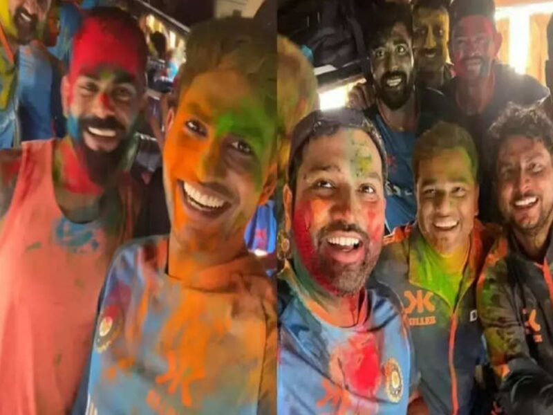 “होली के रंग बिरंगे रंगों से सने हुए नजर आएं टीम इंडिया के खिलाड़ी, शुभमन गिल ने शेयर किया वीडियो