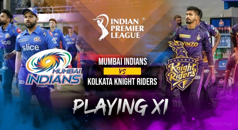 MI VS KKR : मुंबई इंडियंस बनाम कोलकाता नाइट राइडर्स के बीच होगा अगला मुकाबला, जानें दोनों टीमों की प्लेइंग 11