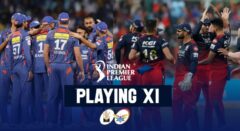 LSG VS RCB : लखनऊ सुपर जायंट्स बनाम रॉयल चैलेंजर्स बैंगलोर के बीच होगी अगली टक्कर, जानिए दोनों टीमों की प्लेइंग 11