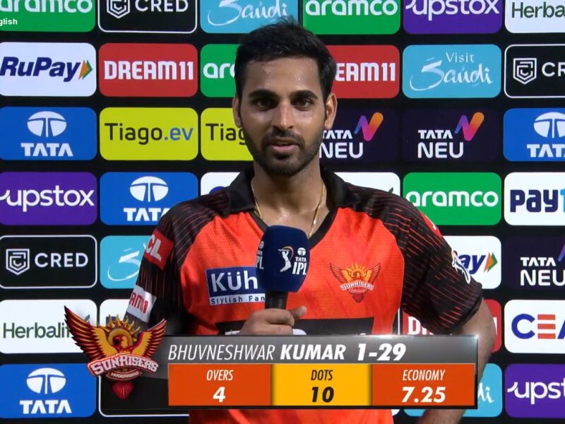 KKR VS SRH :  "वह किसी भी टीम की धज्जियां उड़ा सकता है.... मुकाबले के बाद भुवनेश्वर ने पढ़े इस बल्लेबाज की तारीफों के कसीदे