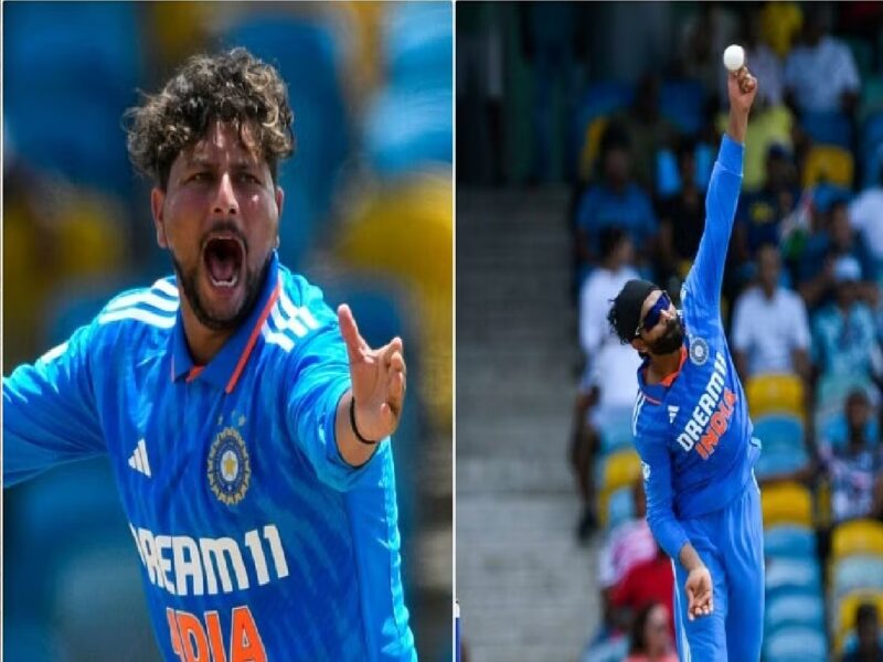 IND vs WI : Kuldeep Yadav की धारदार गेंदबाजी के आगे टिक ना सके बल्लेबाज, गेंद से कहर बरपा जडेजा के साथ मिलकर रचा इतिहास